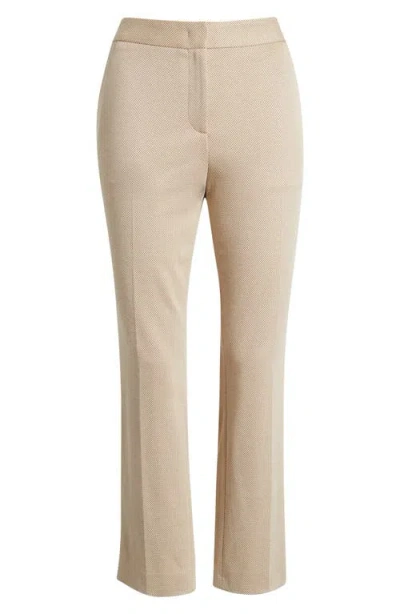 Hugo Boss Boss Tapria Crop Straight Leg Pants In Brown