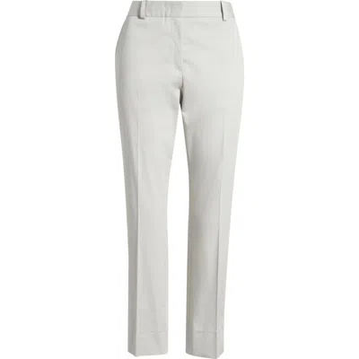 Hugo Boss Boss Tapria Crop Straight Leg Pants In White