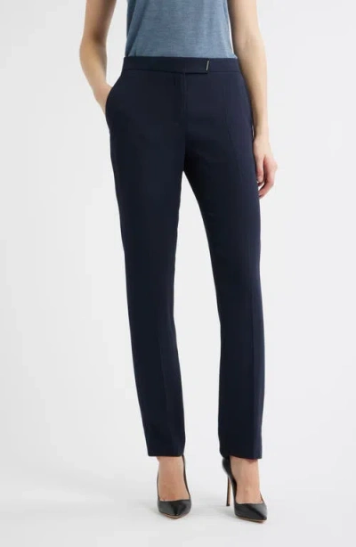 Hugo Boss Boss Tapria Straight Leg Pants In Black
