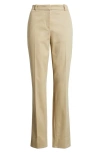 Hugo Boss Boss Tapria Stretch Cotton Ankle Flare Pants In Gray