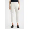 Hugo Boss Boss Tapria Stretch Cotton Crop Pants In White