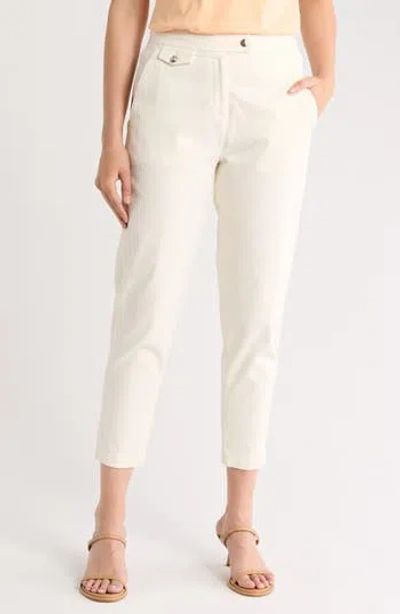 Hugo Boss Boss Taschina Tapered Pants In White