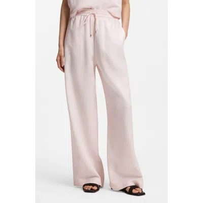Hugo Boss Boss Tavati Wide Leg Pants In Neutral