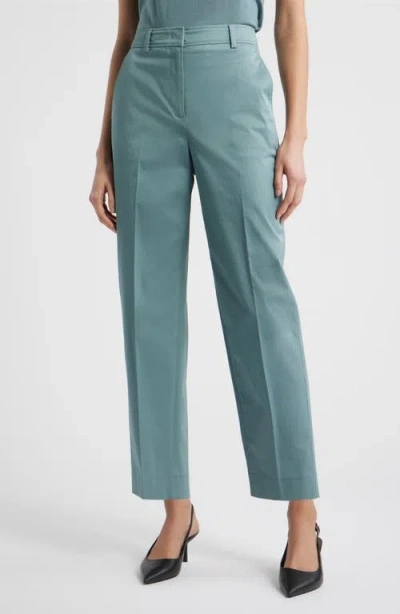 Hugo Boss Boss Tecarino2 Flat Front Ankle Pants In Blue