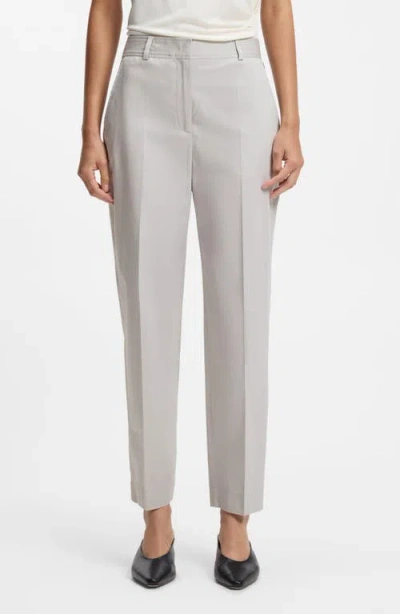 Hugo Boss Boss Tecarino2 Flat Front Ankle Pants In Gray