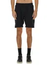 Hugo Boss Boss Technical Fabric Bermuda Shorts In Black