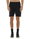 Hugo Boss Boss Technical Fabric Bermuda Shorts In Black