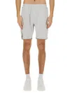 Hugo Boss Boss Technical Fabric Bermuda Shorts In Grey