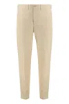 Hugo Boss Boss Technical Fabric Pants In Beige
