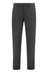 Hugo Boss Elastic Waistband Relaxed Fit Trousers In Gray