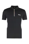 Hugo Boss Boss Technical Fabric Polo Shirt In Black