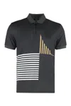 Hugo Boss Boss Technical Fabric Polo Shirt In Black