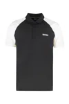Hugo Boss Boss Technical Fabric Polo Shirt In Black