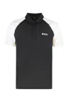 Hugo Boss Boss Technical Fabric Polo Shirt In Black