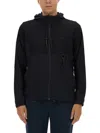 Hugo Boss Regular-fit Zip-up Hoodie With Quick-dry Performance