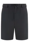 Hugo Boss Boss Techno Fabric Bermuda-shorts In Black