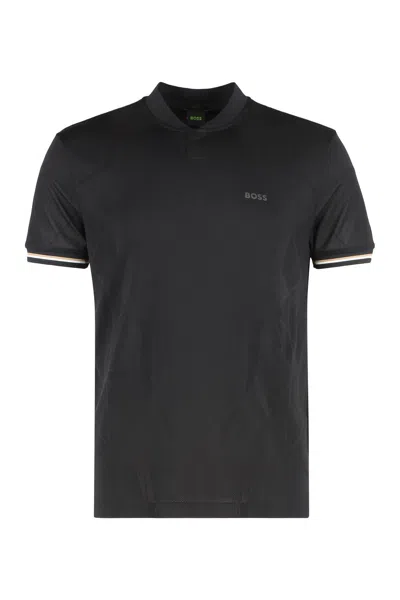 Hugo Boss Boss Techno Fabric T-shirt In Black