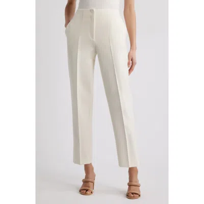 Hugo Boss Boss Tetisa Slim Fit Pants In Soft Cream