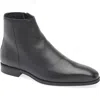 Hugo Boss Leather Zip-fastening Ankle Boots In Black