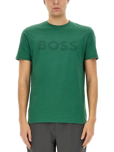 Hugo Boss Boss Thinking 1 T-shirt In Green