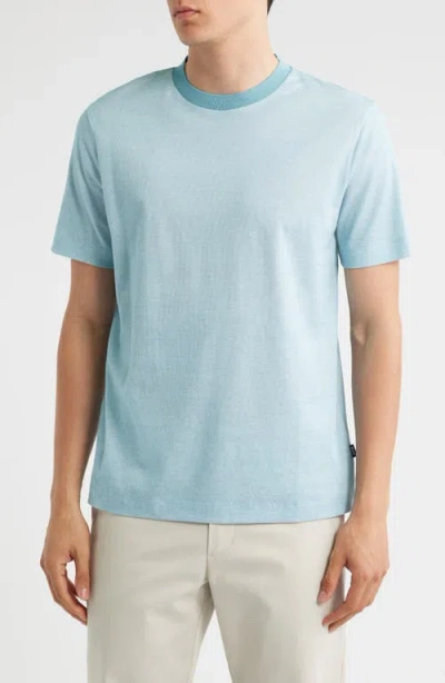 Hugo Boss Boss Thompson Cotton T-shirt In Blue