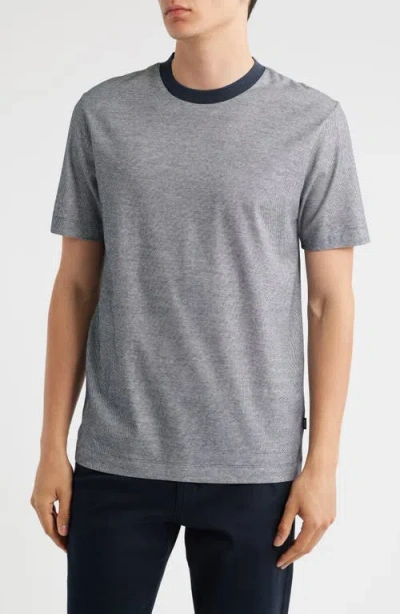 Hugo Boss Boss Thompson Cotton T-shirt In Gray