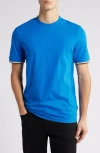 Hugo Boss Boss Thompson Cotton T-shirt In Bright Blue