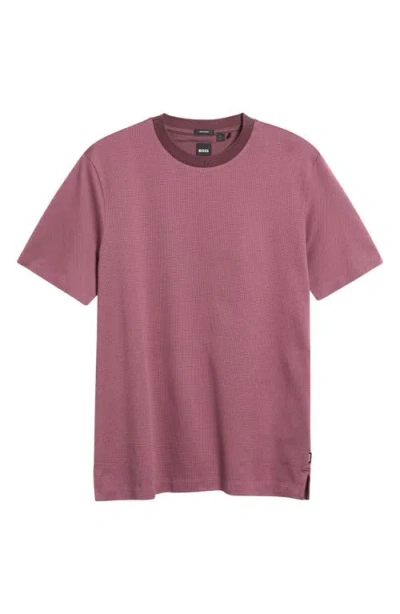 Hugo Boss Boss Thompson Cotton T-shirt In Bright Purple