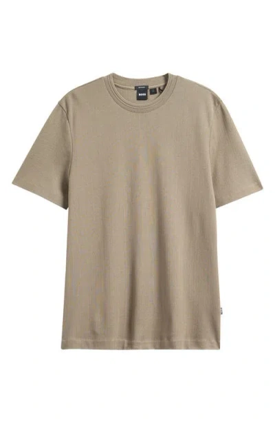 Hugo Boss Boss Thompson Cotton T-shirt In Green