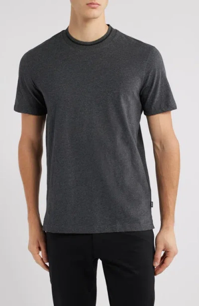 Hugo Boss Boss Thompson Cotton T-shirt In Medium Grey