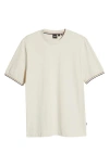 Hugo Boss Boss Thompson Cotton T-shirt In Off White