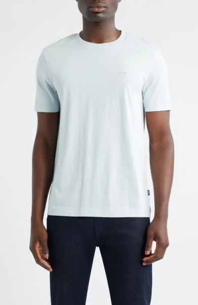 Hugo Boss Boss Thompson Heathered T-shirt In Blue