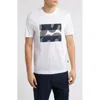 Hugo Boss Boss Thompson Logo Graphic T-shirt In Natural