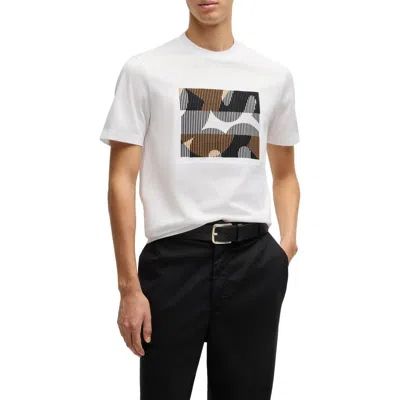 Hugo Boss Boss Thompson Logo Graphic T-shirt In White