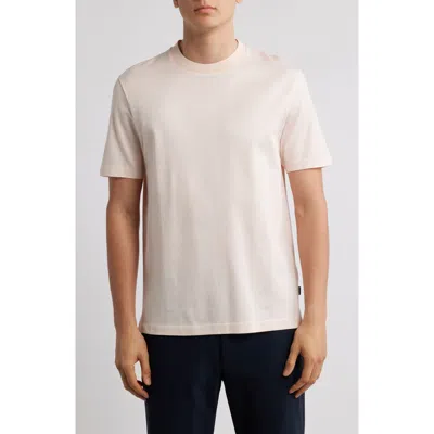 Hugo Boss Boss Thompson Pinstripe Cotton T-shirt In Open Orange