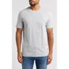 Hugo Boss Boss Thompson Solid Cotton T-shirt In Gray