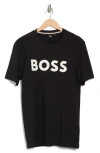 Hugo Boss Boss Tiburt Logo Graphic T-shirt In Black