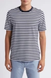 Hugo Boss Boss Tiburt Stripe T-shirt In Dark Blue
