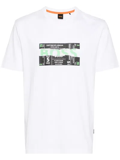 Hugo Boss Boss Ticket T-shirt In White