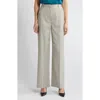 Hugo Boss Regular-fit Trousers In Virgin Wool In Light Beige Windowpane