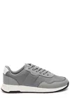 Hugo Boss Boss Titanium Panelled Mesh Sneakers In Grey