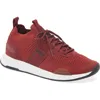 Hugo Boss Boss Titanium Runn Knit Sneaker In Dark Red