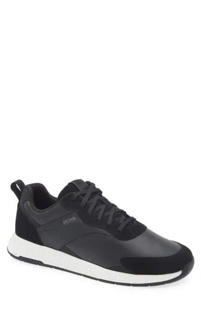 Hugo Boss Boss Titanium Runn Sneaker In Blue