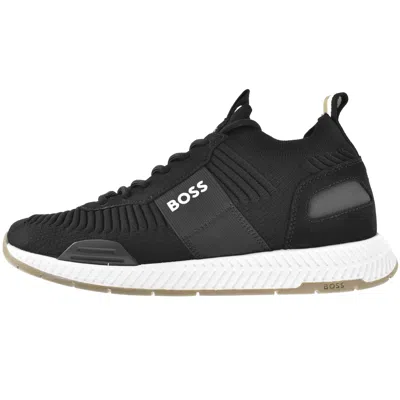 Hugo Boss Boss Titanium Runner Trainers Black