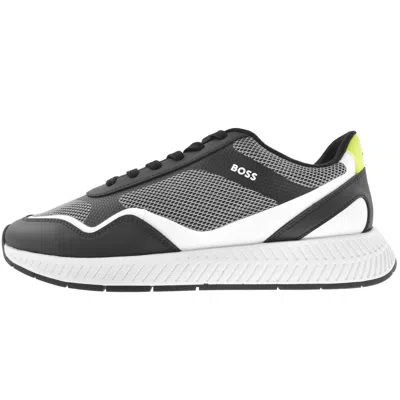 Hugo Boss Boss Titanium Runner Trainers Grey In Gray