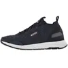 Hugo Boss Boss Titanium Runn Trainers Navy In Navy