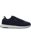 Hugo Boss Titanium Sneakers In Blu