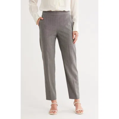 Hugo Boss Boss Tocane Stripe Virgin Wool Pants In Gray