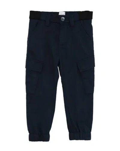 Hugo Boss Babies' Boss Toddler Boy Pants Navy Size 5 Cotton, Polyester, Elastane
