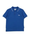Hugo Boss Boss Toddler Boy Polo Shirt Bright Blue Size 6 Cotton In Blue